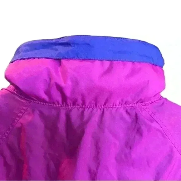 Columbia 90’s Windbreaker Pink Black Blue Mens XL - Picture 3 of 6
